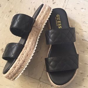Guess Black Espadrilles Sandals